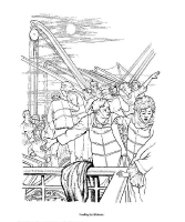 A coloring page of the titanic